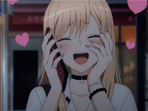 Marin Kitagawa Anime Phone Call GIF