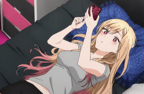 Marin Kitagawa Anime Phone Texting GIF