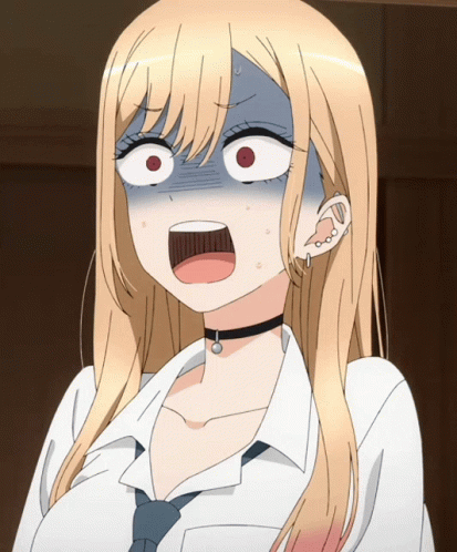 Marin Kitagawa Anime Shocked Disgusted GIF