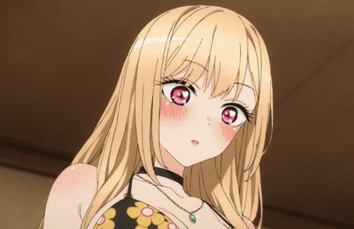 Marin Kitagawa Flustered My Dress Up Darling Anime GIF