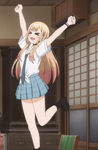 Marin Kitagawa Happy Anime Yehey GIF