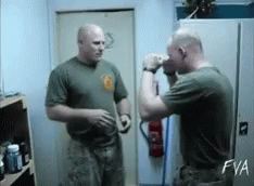 Marine Soldier Chop On GIF
