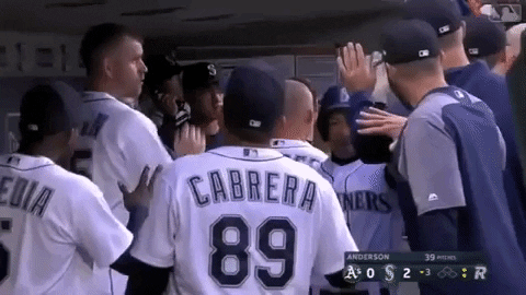 Mariners High Five GIF