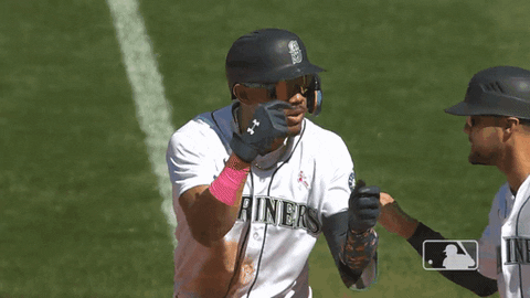 Mariners Player Hand Sign GIF