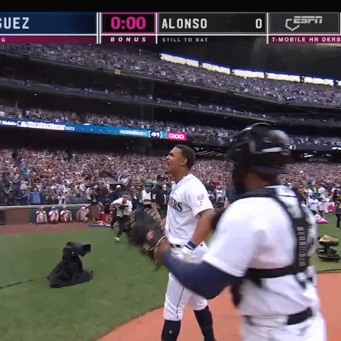 Mariners Player Shout Of Excitement GIF
