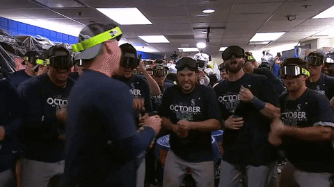 Mariners Pops Champagne GIF
