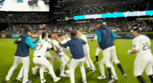 Mariners Win Joyful Celebration GIF