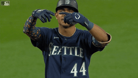 Mariners Win Julio Rodriguez Hand Signals GIF