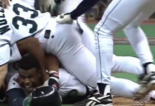 Mariners Win Ken Griffey Jr Wild Celebration GIF