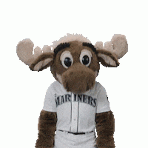 Mariners Win Moose Mascot Dancing GIF