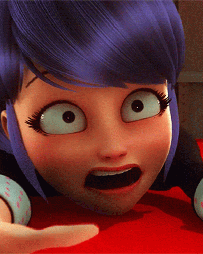 Marinette Alter Ego Lady Bug Startled GIF