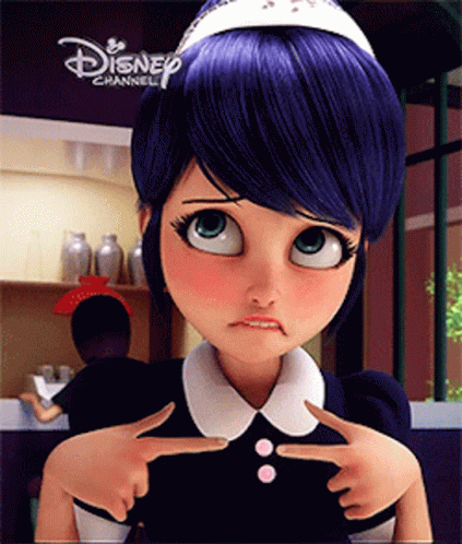 Marinette Ladybug Curious Naive Stare GIF