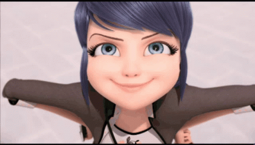 Marinette Longing Stare Swooned Expression GIF