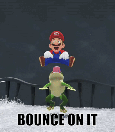 Mario and Frog Bounce