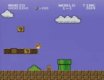 Mario and Luigi Playing Video Game