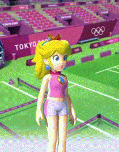 Mario And Sonic Princess Peach GIF