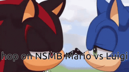 Mario And Sonic Shadow Kiss Luigi GIF