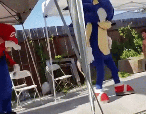 Mario And Sonic Moonwalk Dance GIF