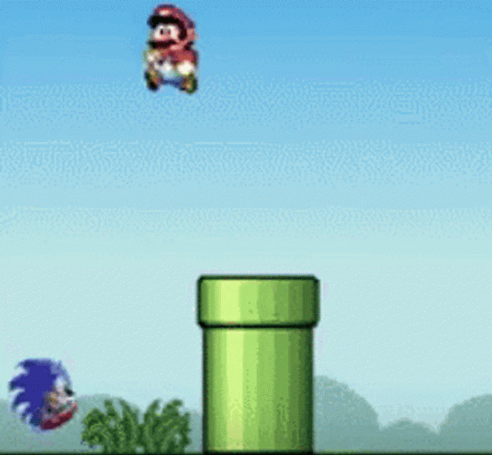 Mario And Sonic Flash Game GIF