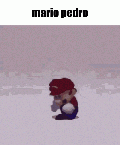 Mario Hip Hop Dancing In Snow GIF