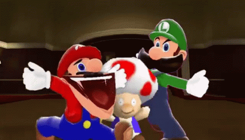 Mario Dancing With Luigi And Toad GIF