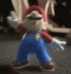 Mario Dancing Head Banging GIF