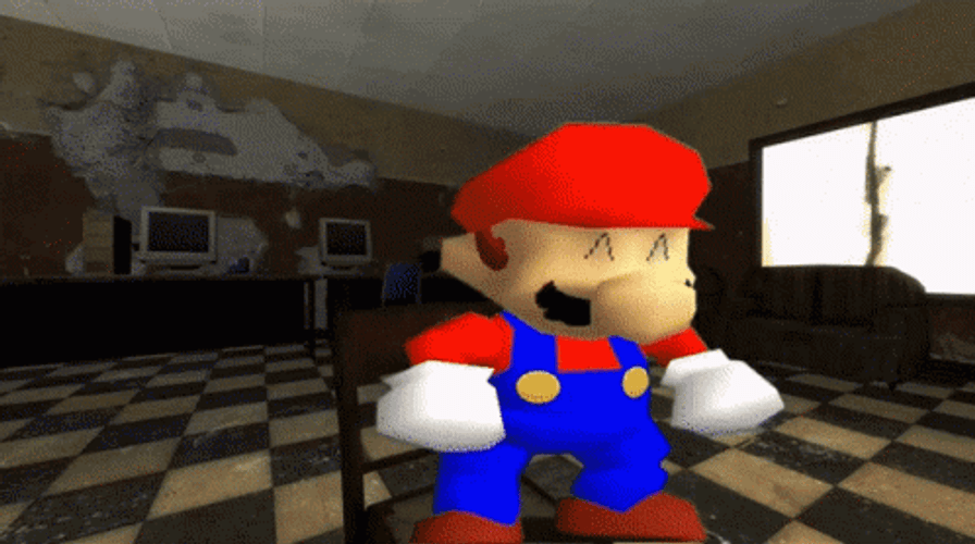 Mario Dancing Versus Monster GIF