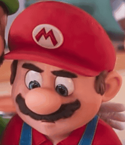 Mario In Red Hat And Overalls Close Up GIF