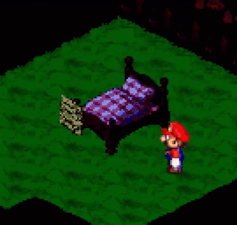 Mario Jumping On Bed Night Night GIF