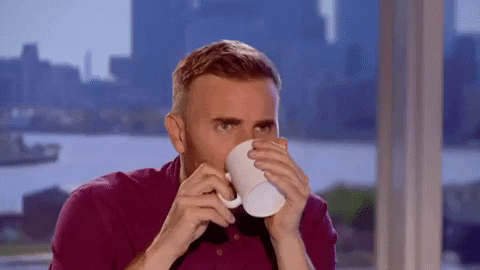 Mario Kaplun Sipping Tea GIF