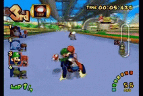 Mario Kart Double Dash With Luigi GIF