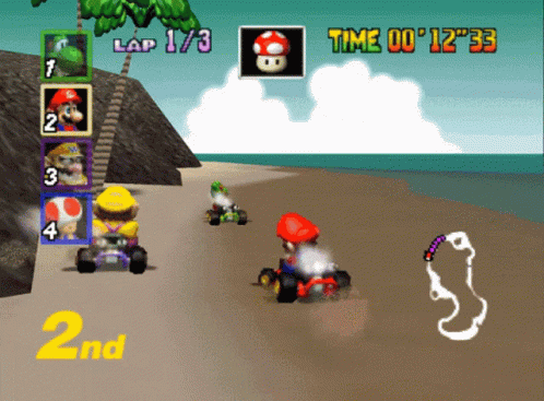 Mario Kart Going On Ramp GIF