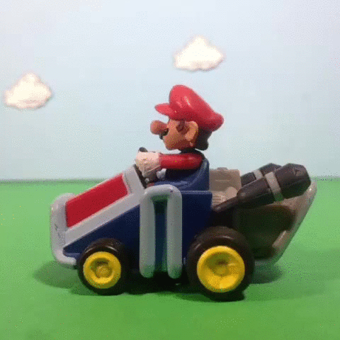 Mario Kart Lego Race GIF