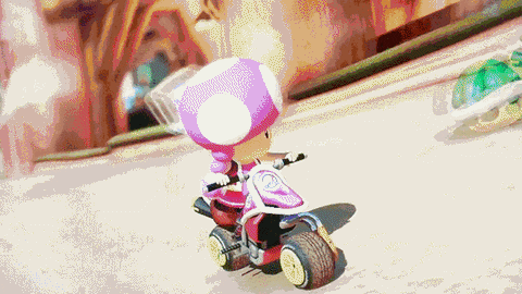 Mario Kart Luigi Throwing Bomb GIF