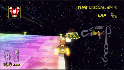 Mario Kart Princess Daisy Racing GIF