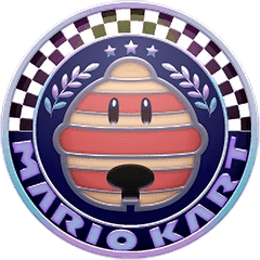 Mario Kart With Acorn Logo GIF