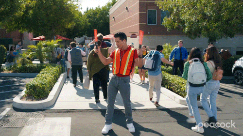 Mario Lopez Dancing In School GIF