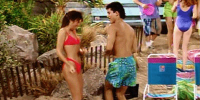 Mario Lopez Dancing On The Beach GIF