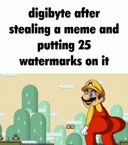 Mario Meme Stealing with Watermarks