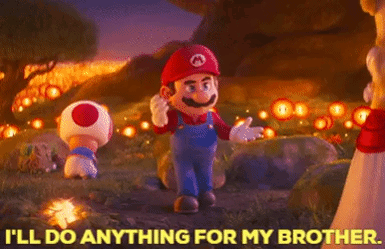 Mario Movie Anything For My Brother GIF