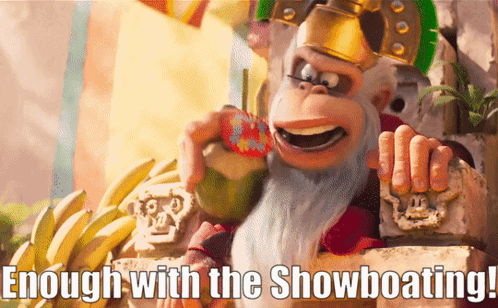 Mario Movie Cranky Kong Enough With Snowboating GIF