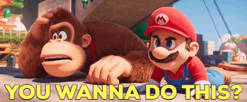 Mario Movie Donkey Kong Wanna Do This GIF