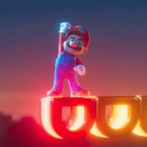Mario Movie Hilarious Mario Falling Down GIF