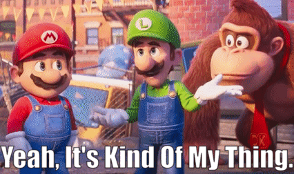 Mario Movie Luiging Donkey Kong Kind Of Thing GIF
