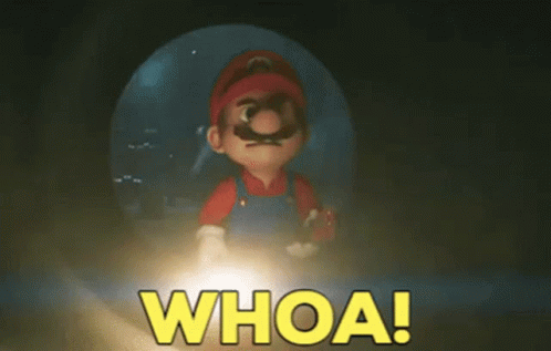 Mario Movie Mario Amazed Whoa GIF