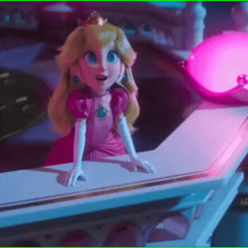 Mario Movie Princess Peach Stressed GIF