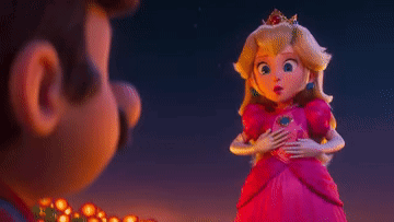 Mario Movie Princess Peaches Talking GIF
