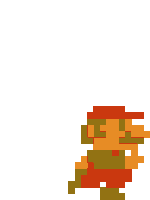 Mario Running 8-bit Sticker GIF