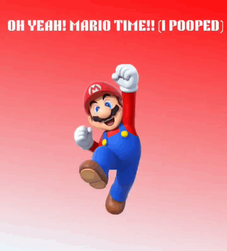 Mario Saying Oh Yeah Mario Time GIF