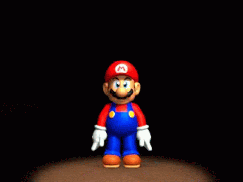Mario Scattered Explosion Meme GIF